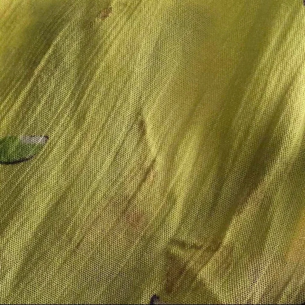 Vintage 90s 2000s Y2K Whimsy Festival Floral Yellow Fairy Cottagecore Maxi Skirt